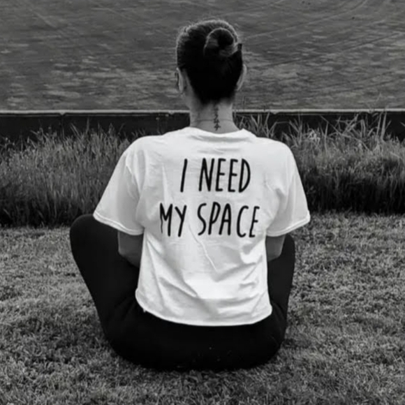 Nasa Tops - NASA "I Need My Space" White Graphic Crop Top T-Shirt Size Medium